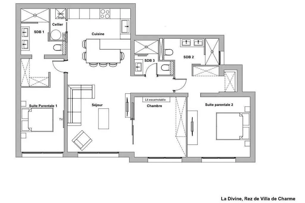 Apartment Rez De Villa De Charme-Piscine-3 Chambres 6 Pers Saint-Raphael  France